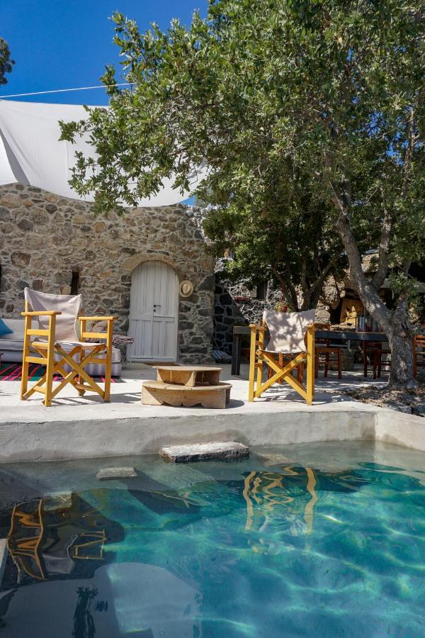 My Old Stone House In A 2 000 Sqm Private Garden With Fab Glamping Tent Mandraki  ภายนอก รูปภาพ